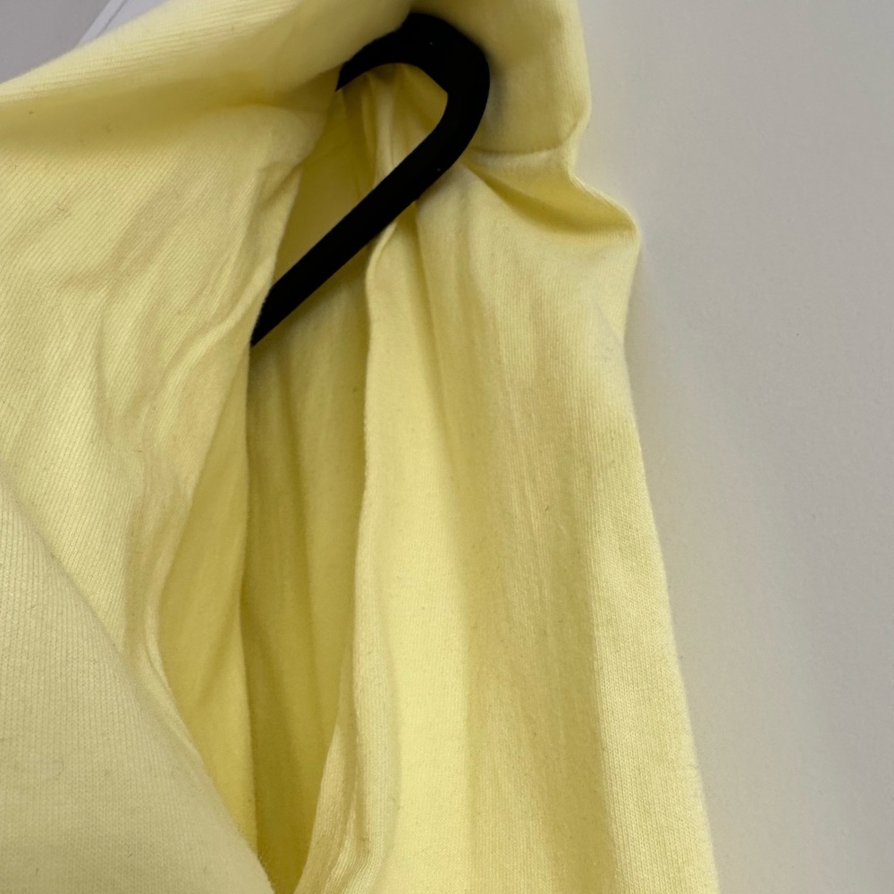 The Frankie Shop Yellow Eva Shoulder Pad Boho Sleeveless Round neck T-shirt - Picture 2 of 10